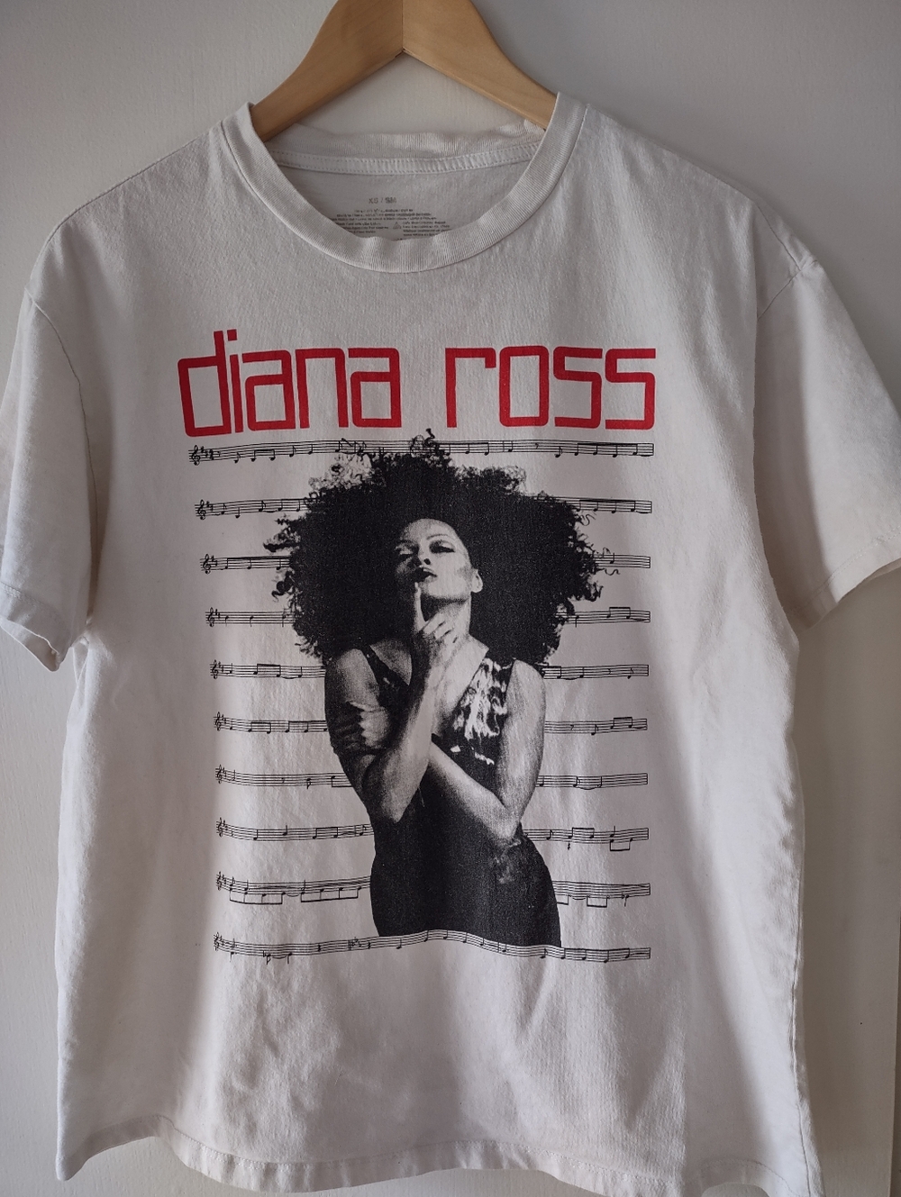 Diana Ross Graphic T-Shirt – White – Vintage Style